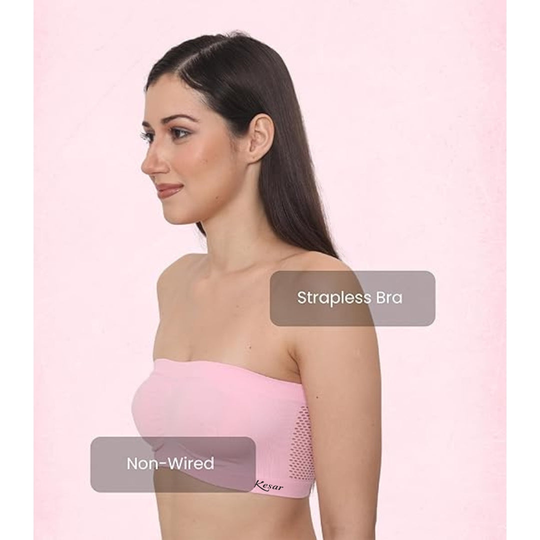 Kesar lingeries tube bra for women pack of 3