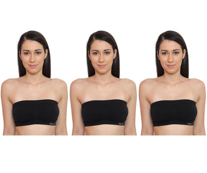 Kesar lingeries tube bra for women pack of 3