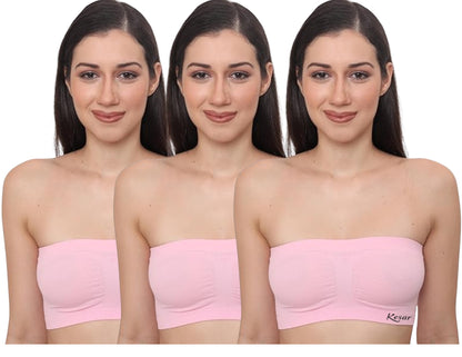 Kesar lingeries tube bra for women pack of 3